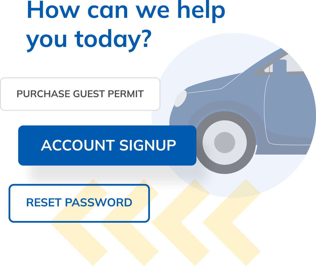 A screenshot of ParkM's parking for residents app