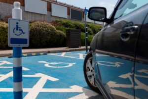 Multifamily Residential Parking Lot Showcasing ADA compliance