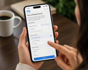 Resident buying a digital parking permit